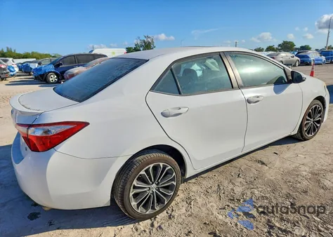 2015 Toyota Corolla L z USA, uszkodzony, nr VIN 2T1BURHE0FC426593